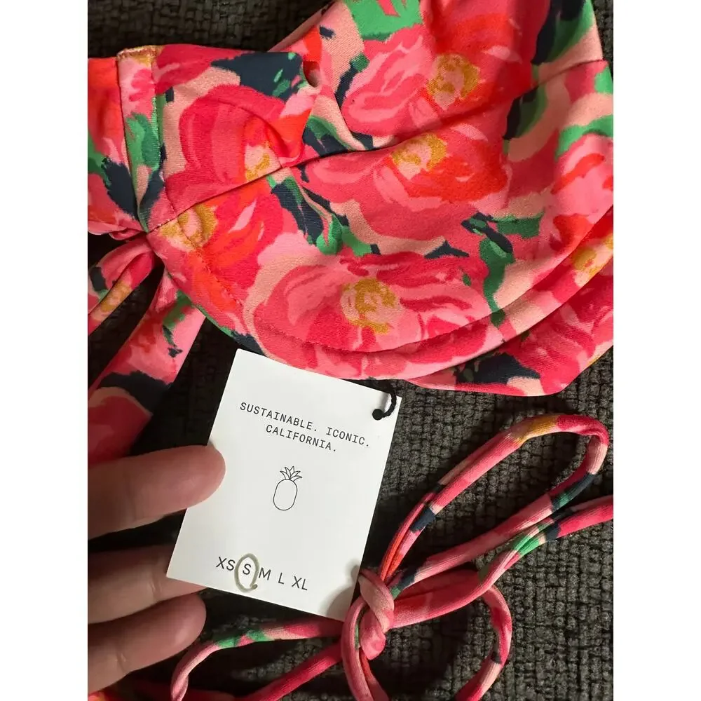 Skatie Katie Top Elsa Bottom Set in Winnetka Floral Print Womans XS/S NWT